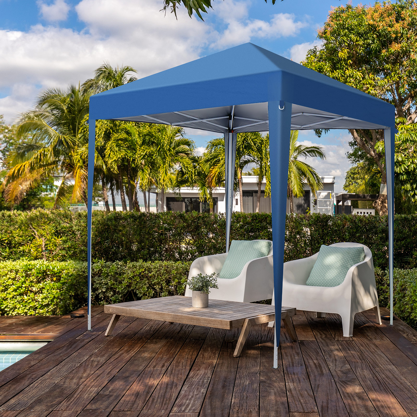 6.5 x 6. FT EZ Pop UP Canopy Party Tent Folding Waterproof Gazebo Outdoor Garden - Picture 8 of 8