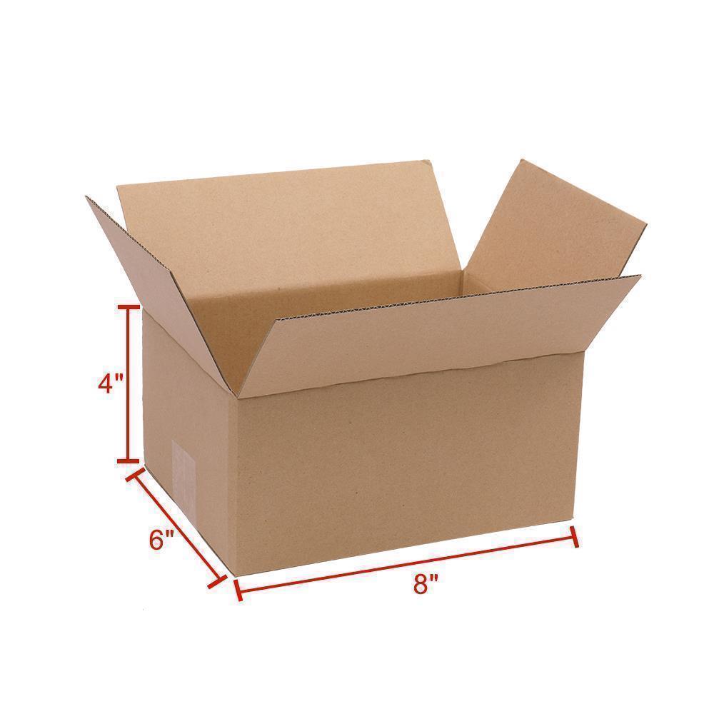 100-1000 PREMIUM Cardboard Paper Boxes Mailing Packing Shipping Box 8x6x4 6x4x4