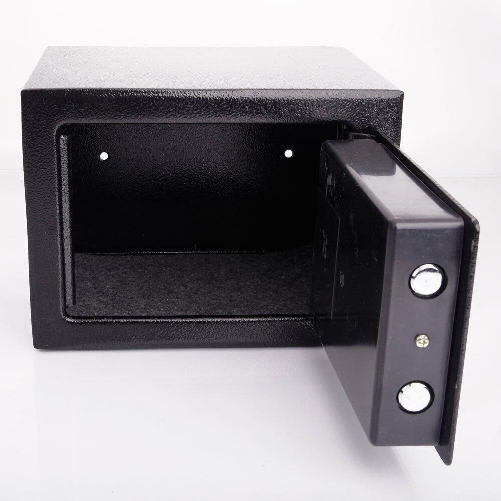Electronic Safe Box Keypad Security Home Office Gun Valuables Black/White