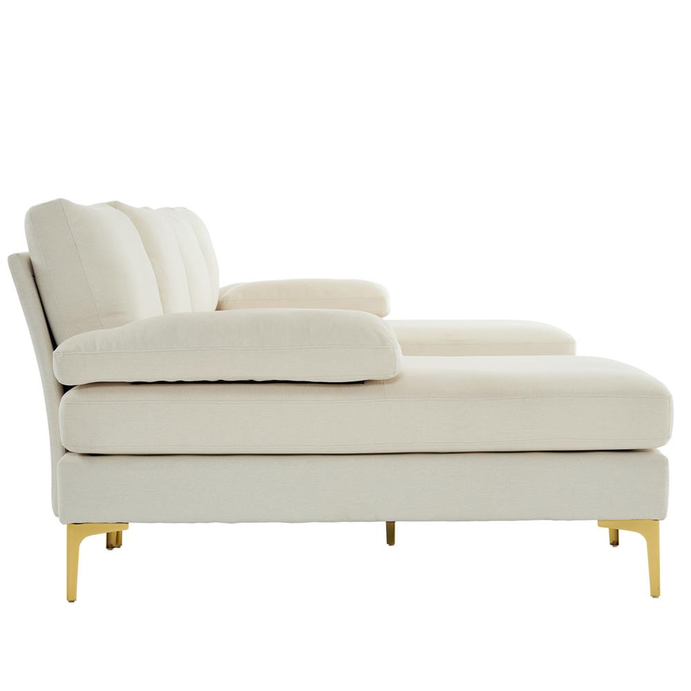 Modern Large Sectional Sofa U-Shape Couch with 2 Chaise Sturdy Metal Leg 3 Color - Picture 16 of 26