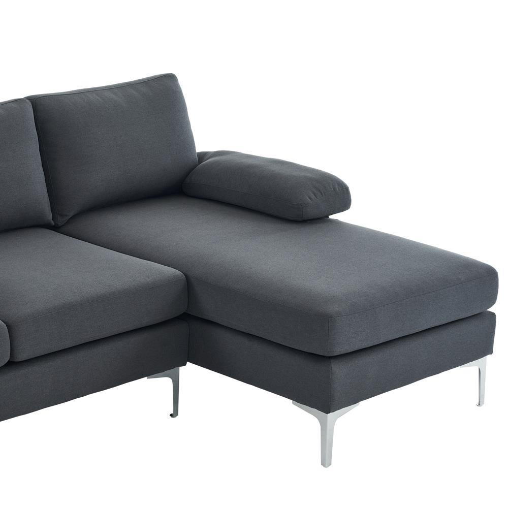 Modern Large Sectional Sofa U-Shape Couch with 2 Chaise Sturdy Metal Leg 3 Color - Picture 10 of 26