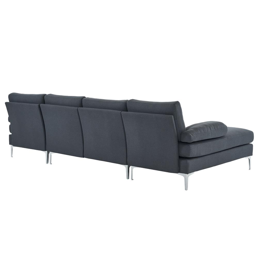 Modern Large Sectional Sofa U-Shape Couch with 2 Chaise Sturdy Metal Leg 3 Color - Picture 8 of 26