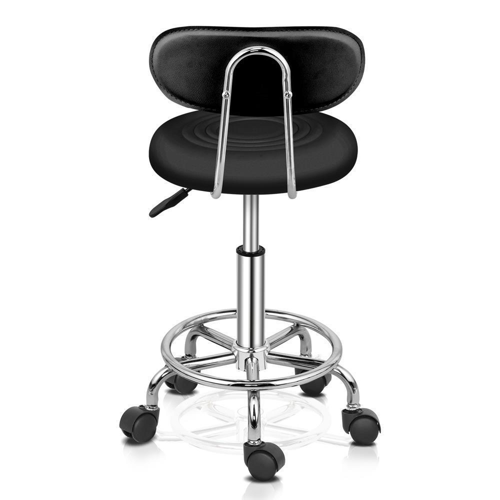 Salonhocker Rollhocker Arbeitshocker Drehstuhl Drehhocker Stuhl Hocker mit Lehne