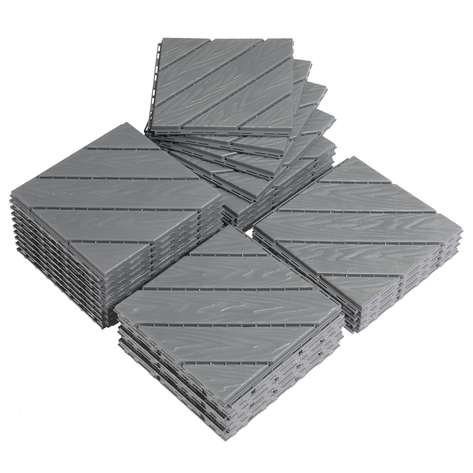 27pcs Decking Tiles- 12x12in Interlocking Flooring Tiles for Patio Garden Deck - Picture 31 of 42