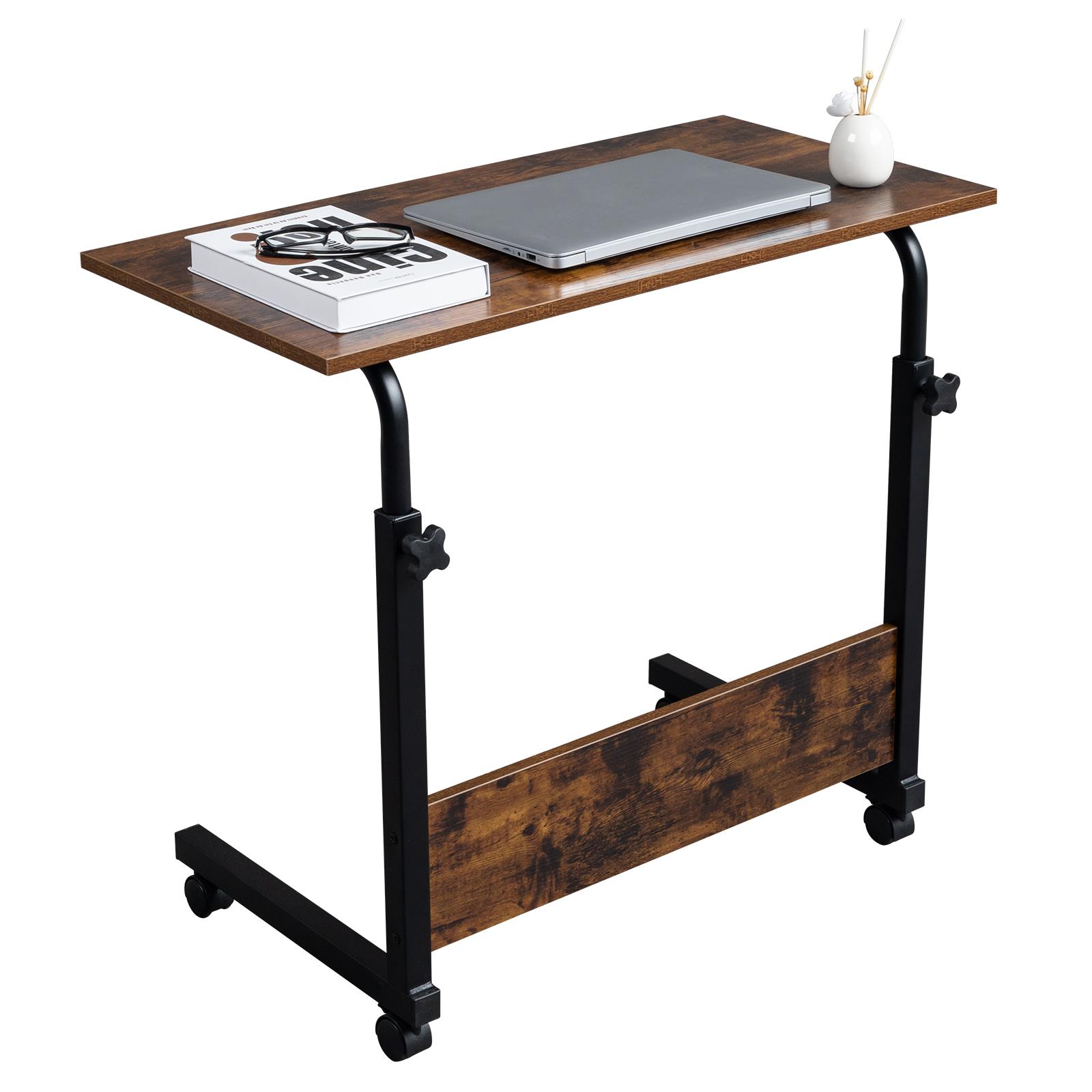 Rolling Laptop Table Stand Height Adjustable Computer Desk Sofa Bed Table Tray - Picture 9 of 12