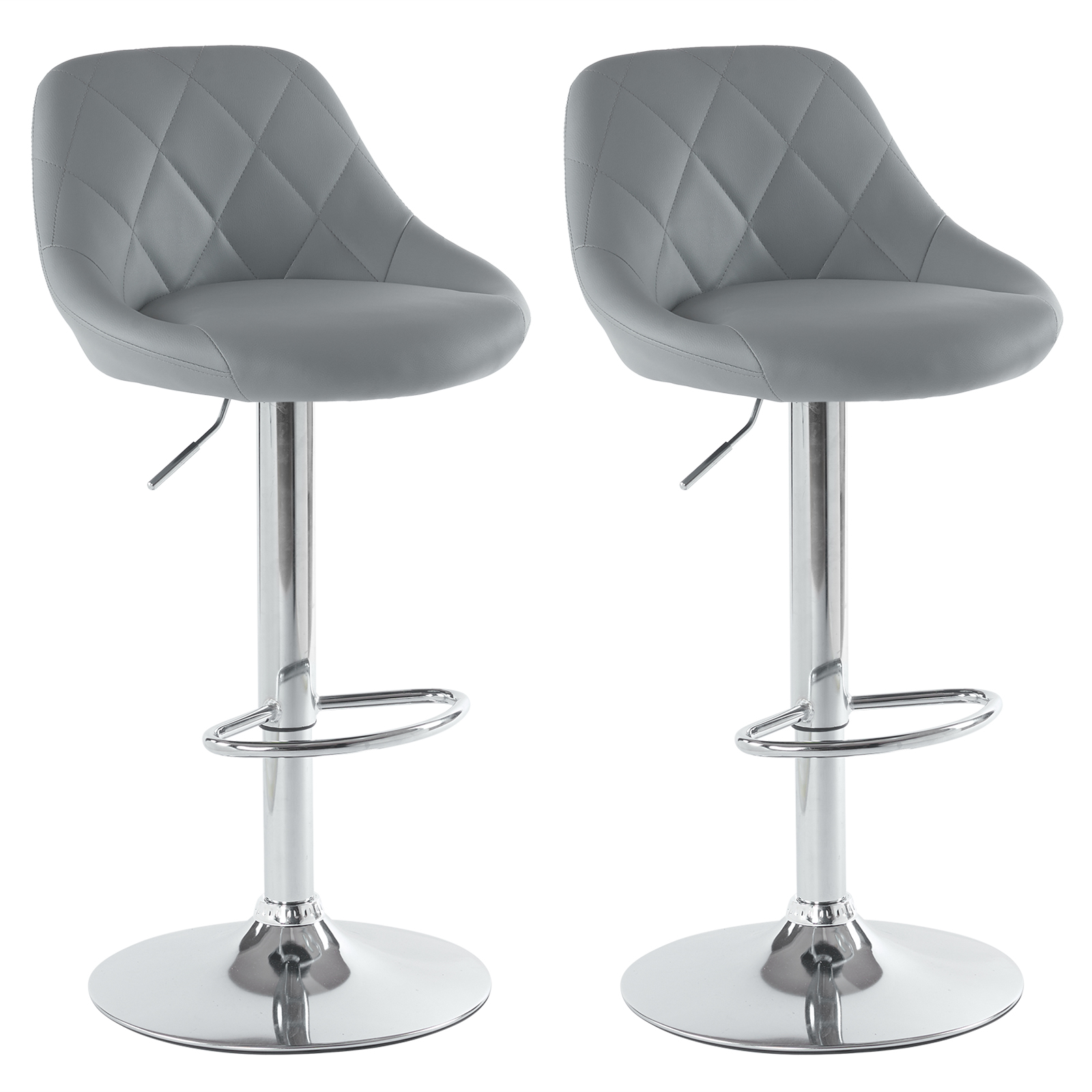 2x Barhocker Barstuhl Bistrohocker Tresenhocker Höhe verstellbar PU 3 Farbe - Bild 14 von 19