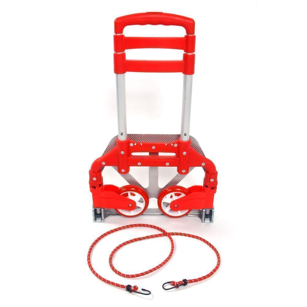 4 Colors Folding Aluminium Hand Truck Trolley Luggage Cart Foldable Dolly Push - Picture 15 of 16