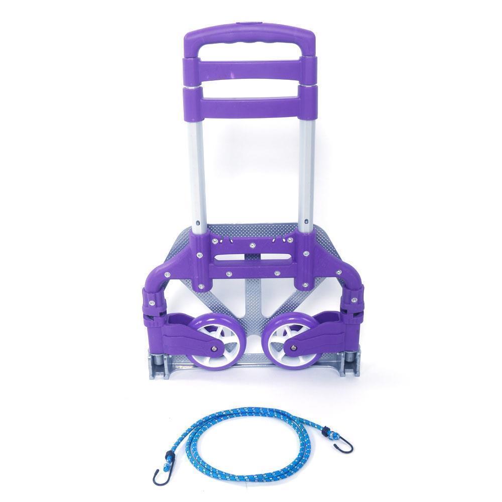 4 Colors Folding Aluminium Hand Truck Trolley Luggage Cart Foldable Dolly Push - Picture 16 of 16