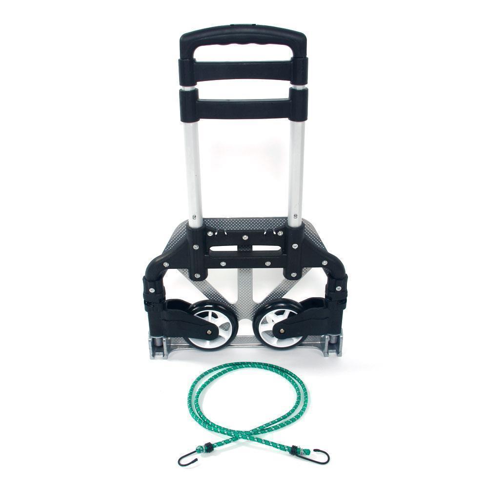 4 Colors Folding Aluminium Hand Truck Trolley Luggage Cart Foldable Dolly Push - Picture 13 of 16