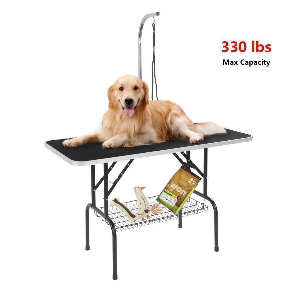 32"35"36"42"48" Dog Cat Grooming Table Adjustable Arm Noose Mesh Tray Hydraulic - Picture 10 of 12