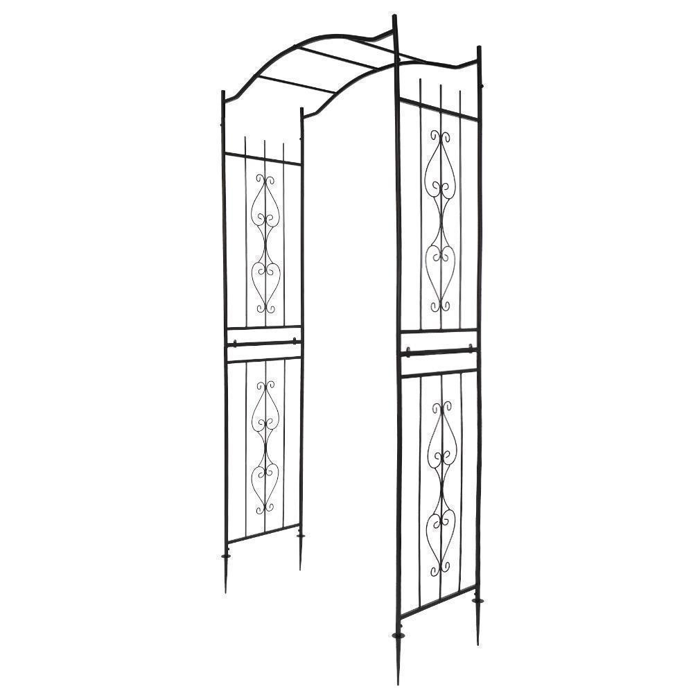 Outdoor Garden Arch Flowers Climbing Plants Trellis Metal Wedding Archway - Picture 7 of 8