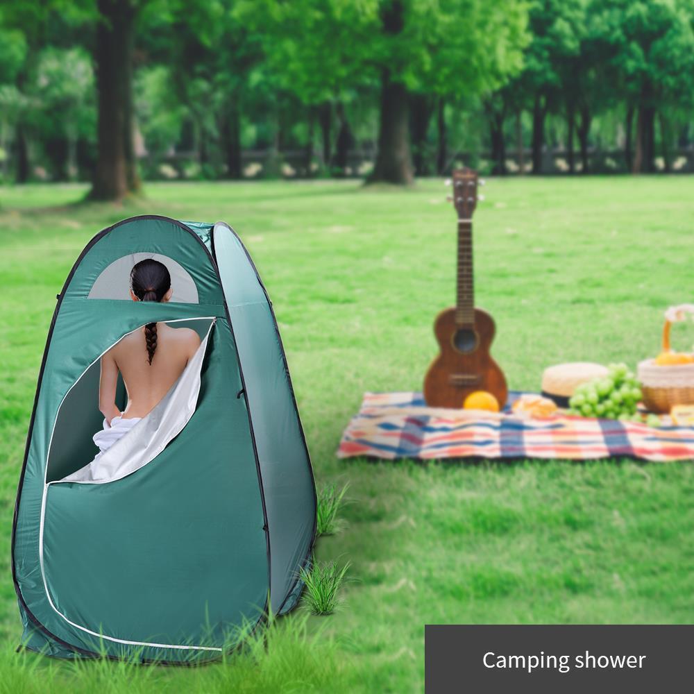 Outdoor Instant Pop Up Tent Privacy Camping Shower Toilet Changing + Shower Bag