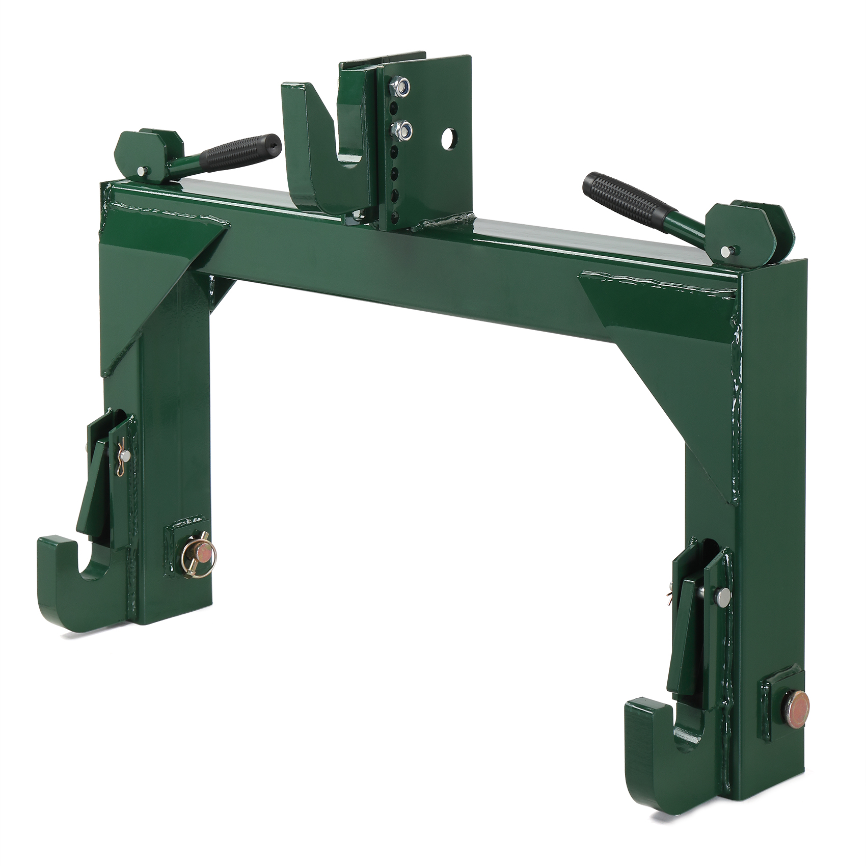 3 Pt Quick Hitch Adapter For Category 1 & 2 W/ Adjustable Bolt Tractor