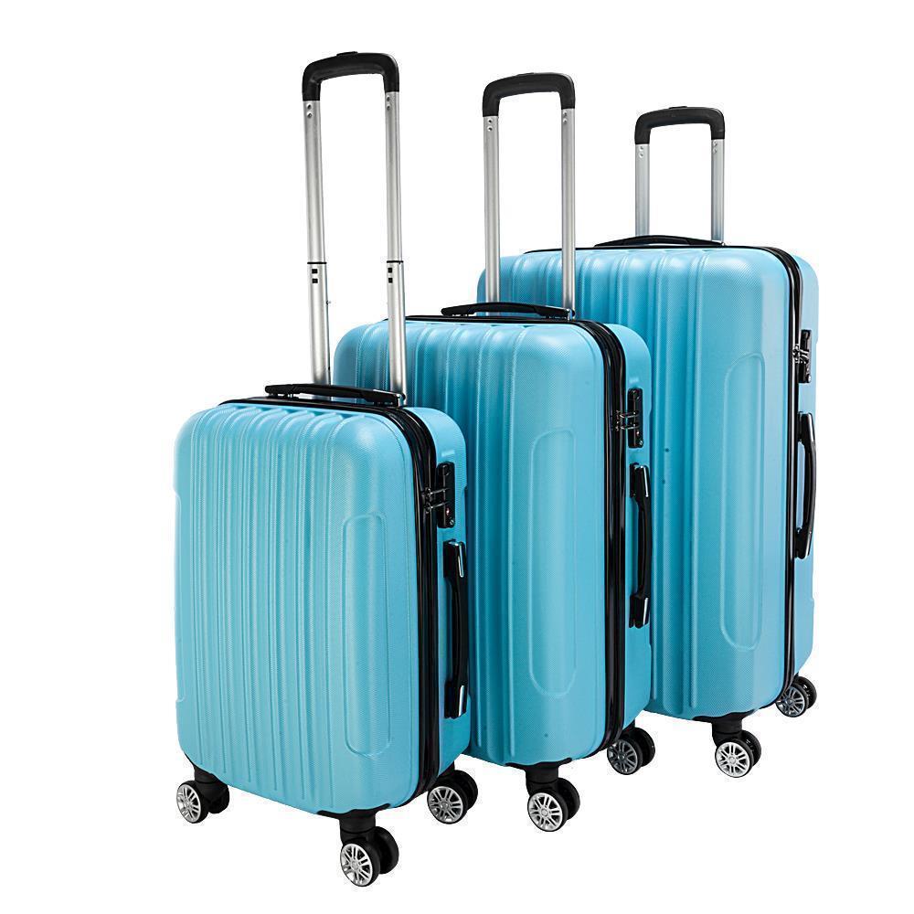 20"24"28" Trolley Case 3-Piece Hardside Lightweight Spinner Luggage Bag Set TSA