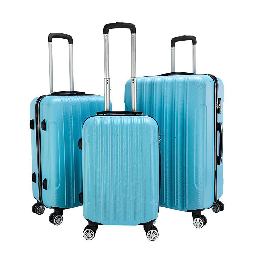 20"24"28" Trolley Case 3-Piece Hardside Lightweight Spinner Luggage Bag Set TSA