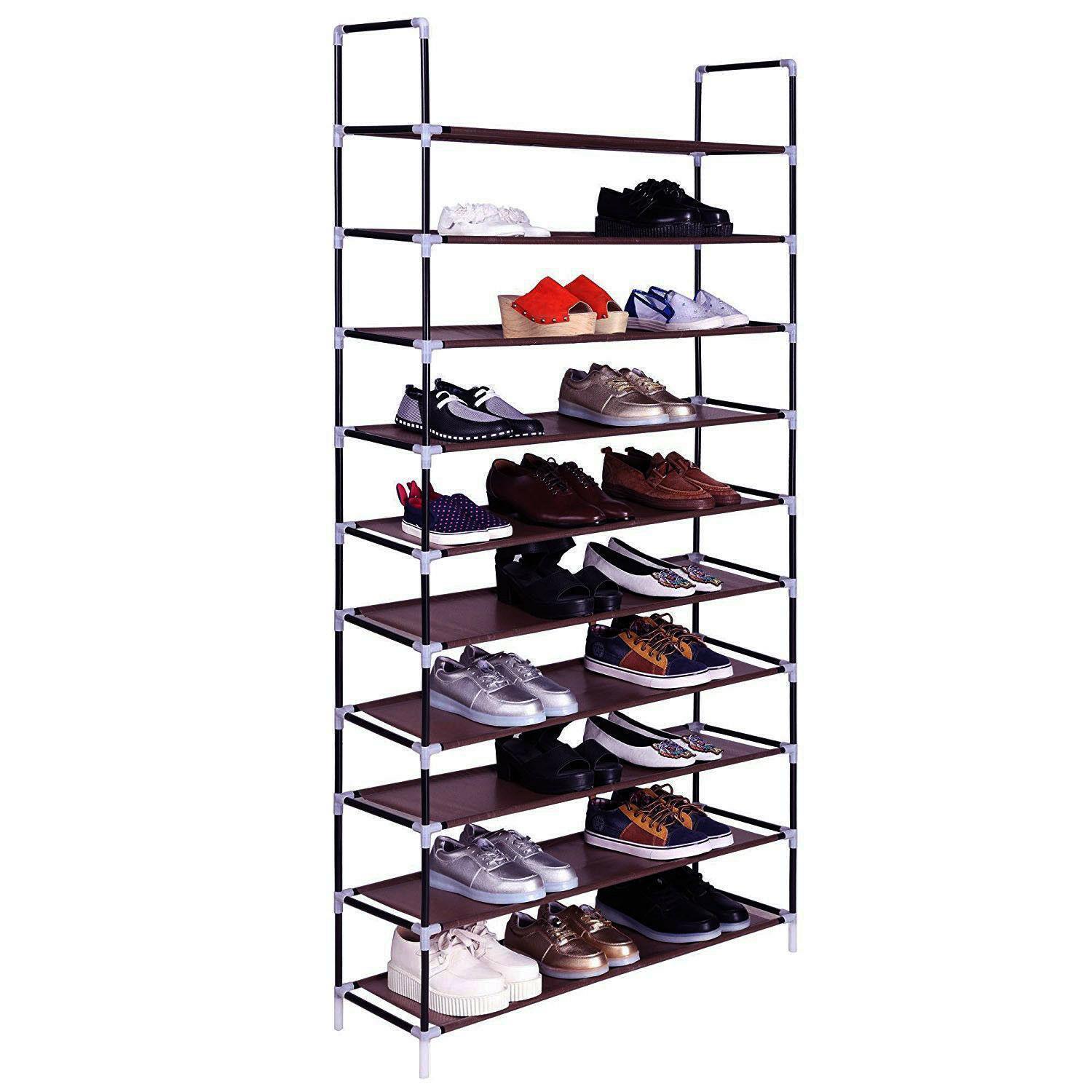 5/10 Tiers Shoe Rack Wall Tower Cabinet Storage Organizer Home Holder Shelf US
