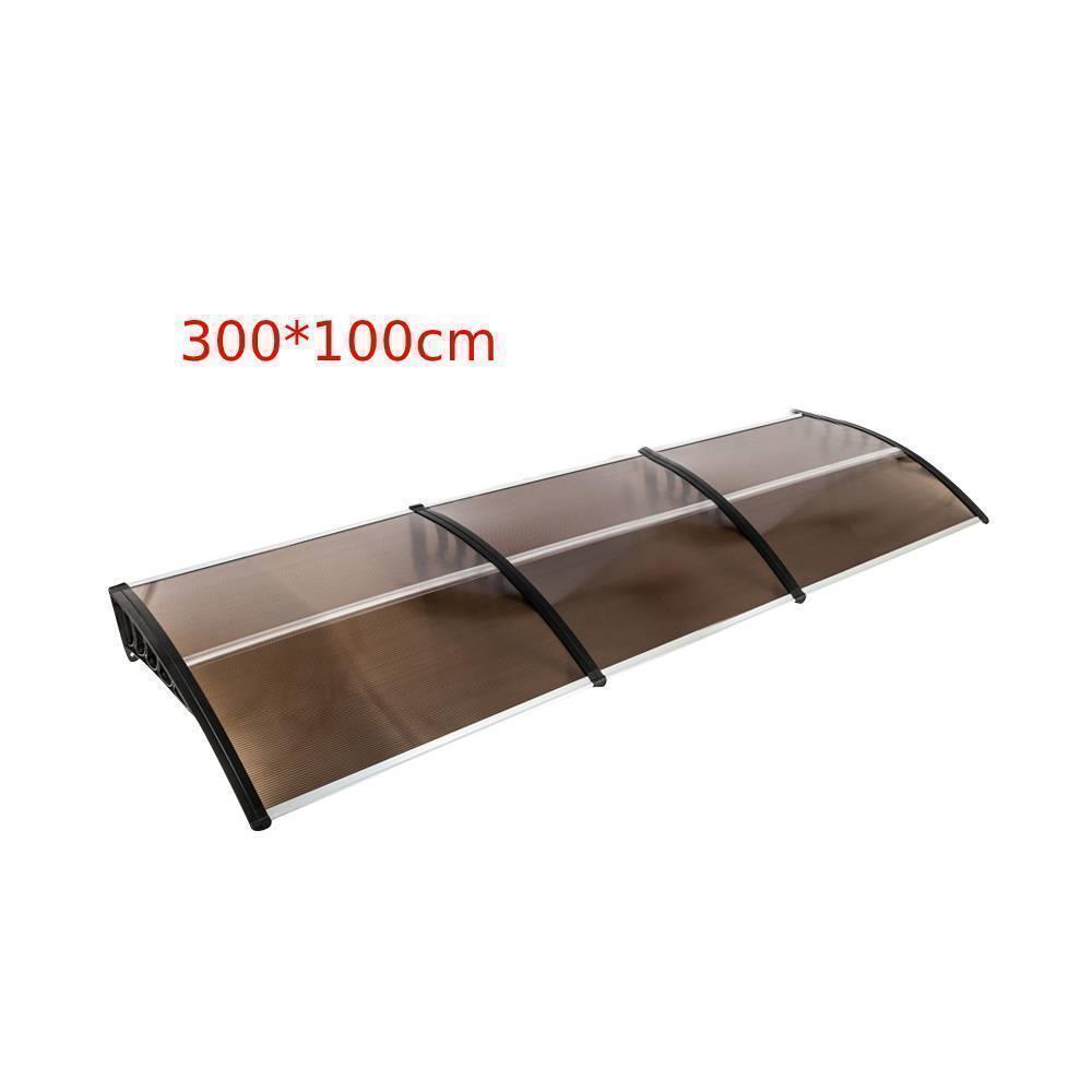 PVC Over Door Canopy Porch Front Rain Cover Awning Shelter Outdoor Patio - Picture 20 of 23
