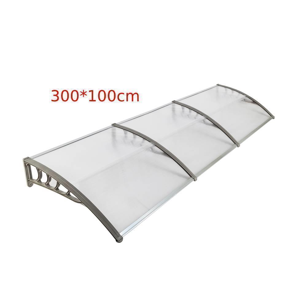 PVC Over Door Canopy Porch Front Rain Cover Awning Shelter Outdoor Patio - Picture 19 of 23