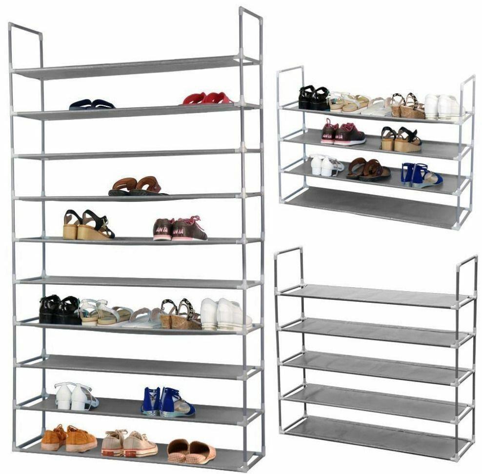 3/5/10 Tier Heavy Duty Storage Holder Cabinet Shelves Home Saving Shoe Rack