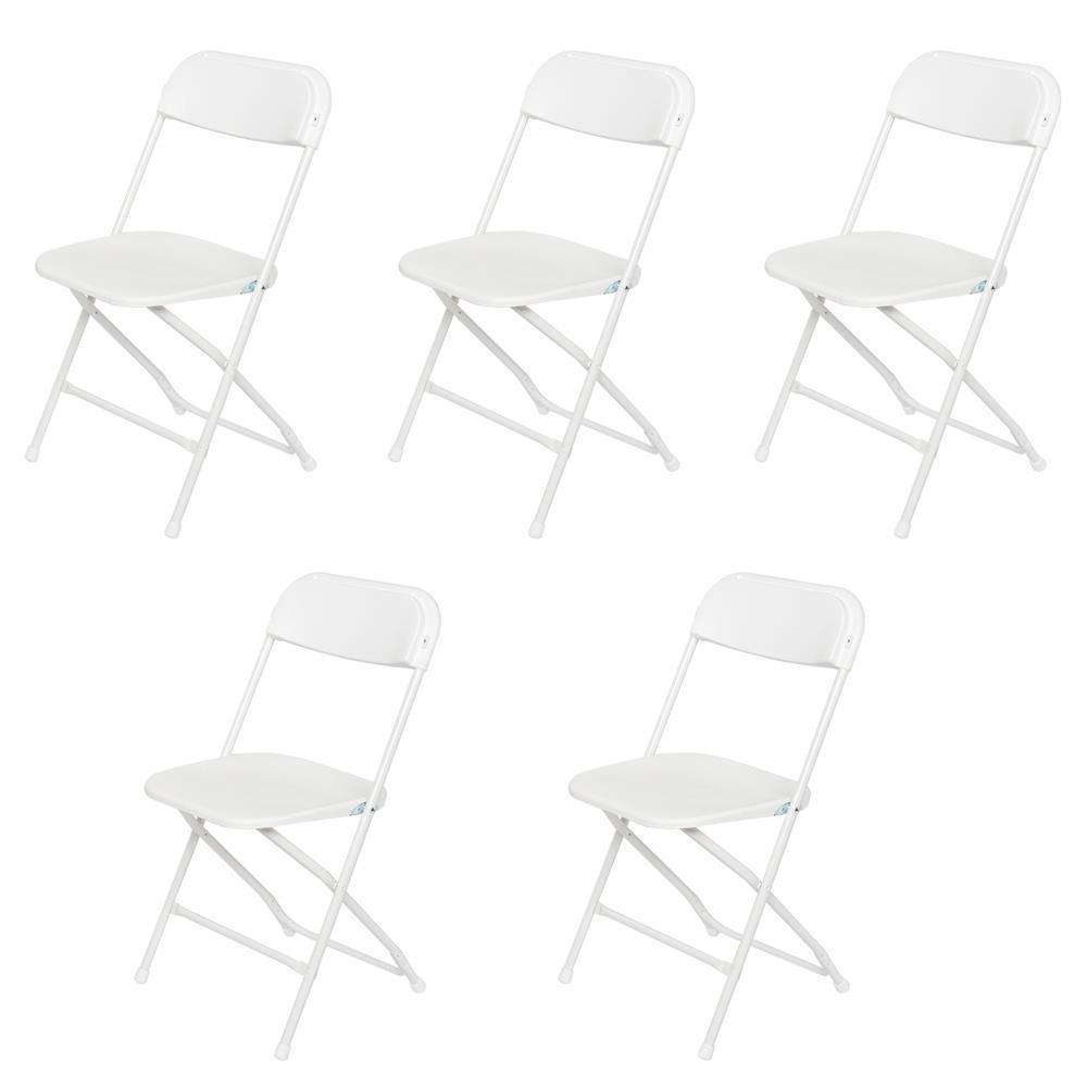 (5 to 15 PACK) Plastic Folding Chairs Wedding Party Event Stackable Dining Chair - Picture 19 of 22