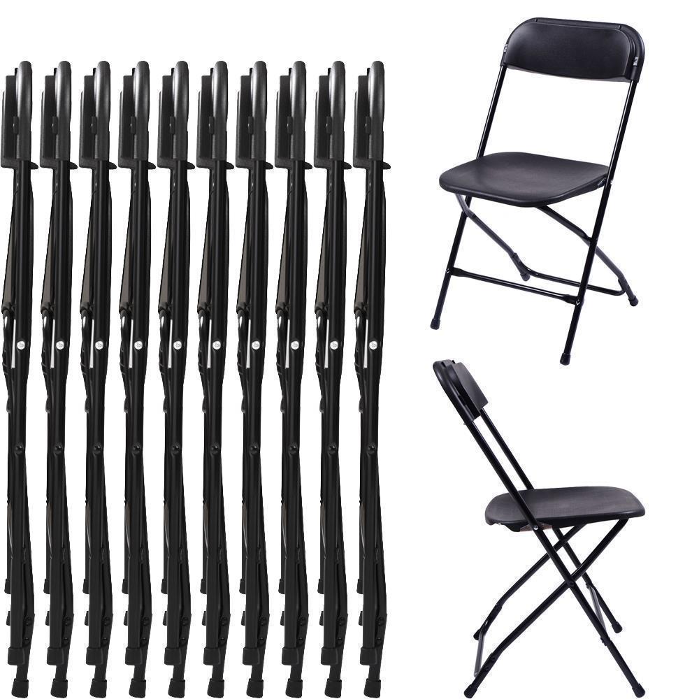 (5 to 15 PACK) Plastic Folding Chairs Wedding Party Event Stackable Dining Chair - Picture 18 of 22