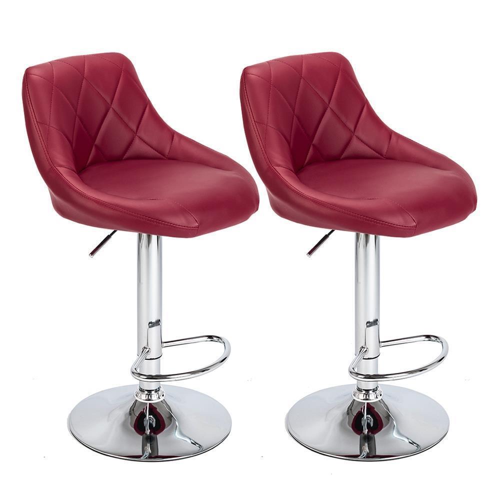 2er Set Barhocker Barstuhl Tresenhocker Küchenhocker Drehhocker mit Fußstütze - Bild 19 von 19