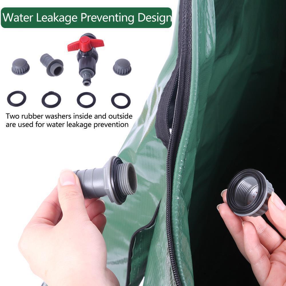 Regentonne Wasserfass Wassertank 250L/380L/750L mit Hahn Garten Schlauch Faltbar - Bild 15 von 29