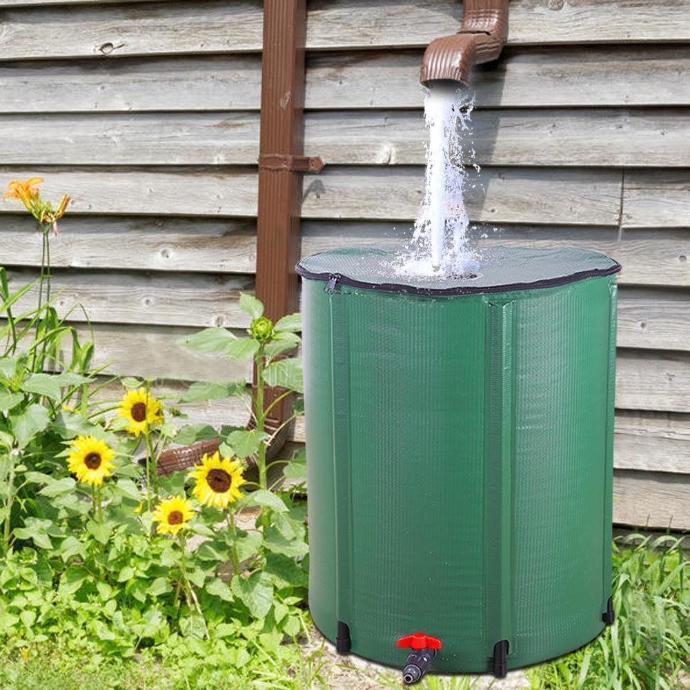 Regentonne Wasserfass Wassertank 250L/380L/750L mit Hahn Garten Schlauch Faltbar - Bild 8 von 29