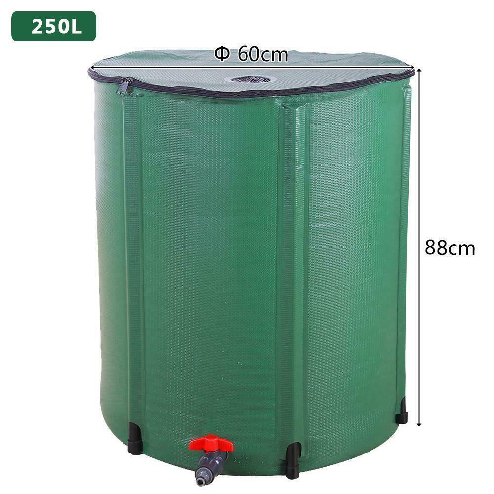 Regentonne Wasserfass Wassertank 250L/380L/750L mit Hahn Garten Schlauch Faltbar - Bild 7 von 29
