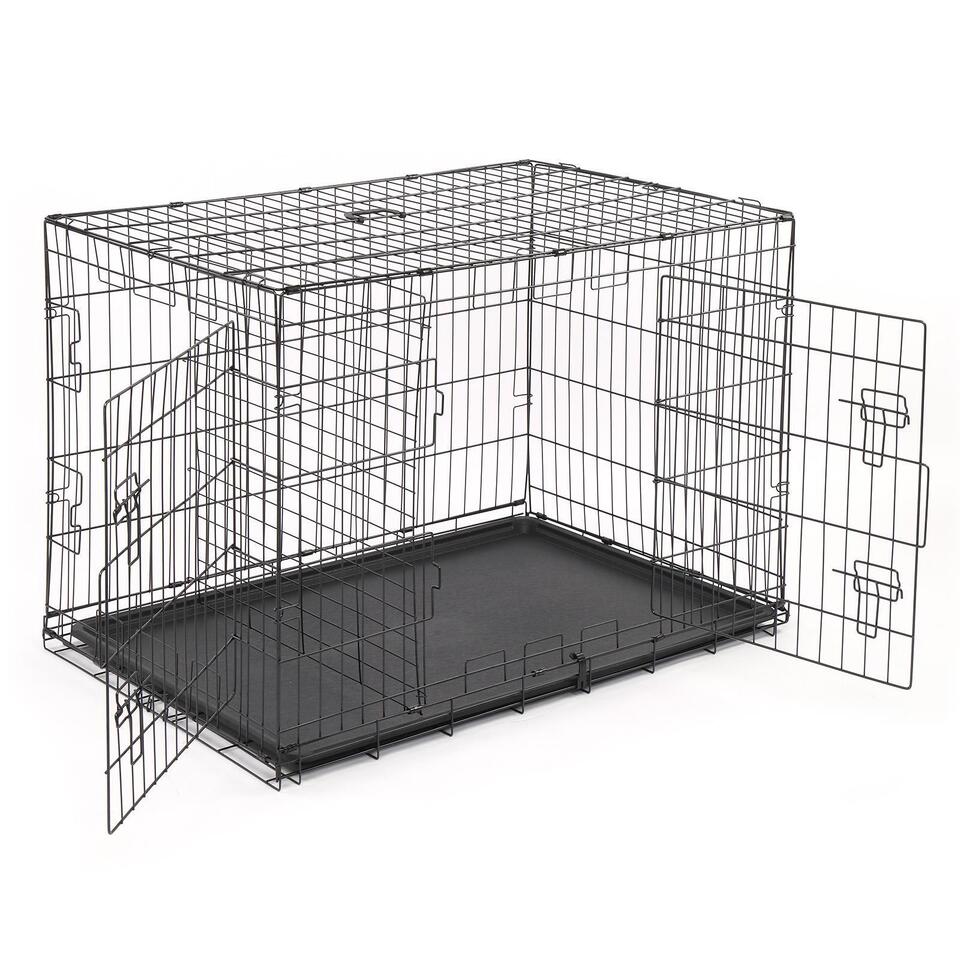 Klappbar Hundebox Transportbox Hundekäfig Gitterbox Hund Welpe Welpenlaufstall