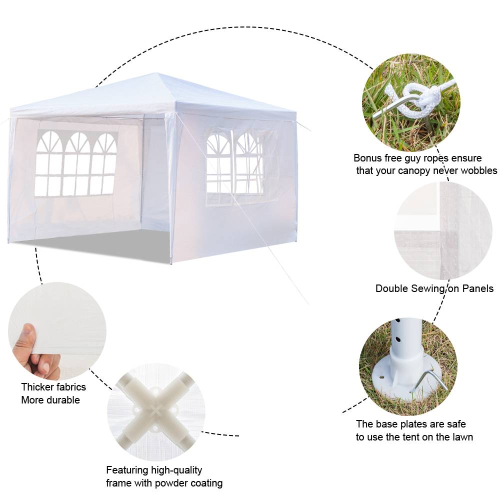 Pavillon Pop Stabil Gartenzelt UV Pavillion Gartenpavillon Partyzelt 3x3m3x6m