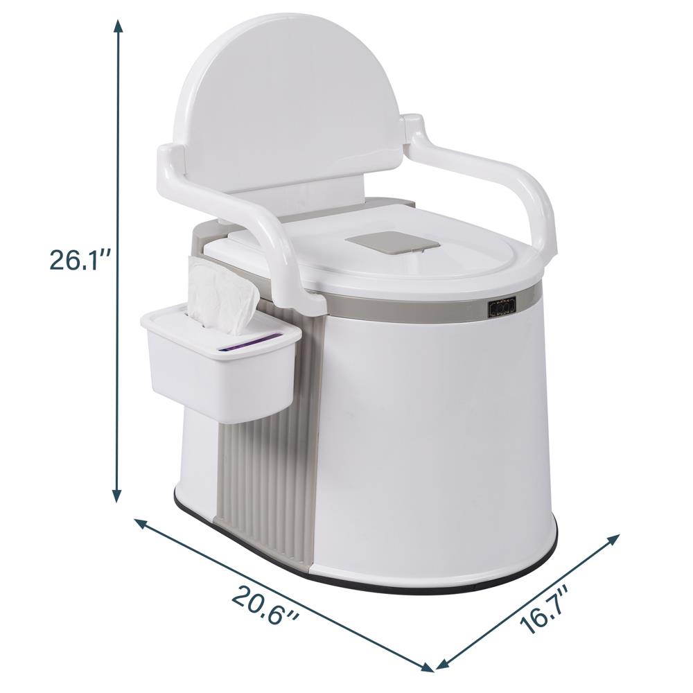 Campingtoilette Mit Papierhalter – Mobiles WC, Herausnehmbarer Tank, Ca. 36x45x35 Cm, Kunststoff