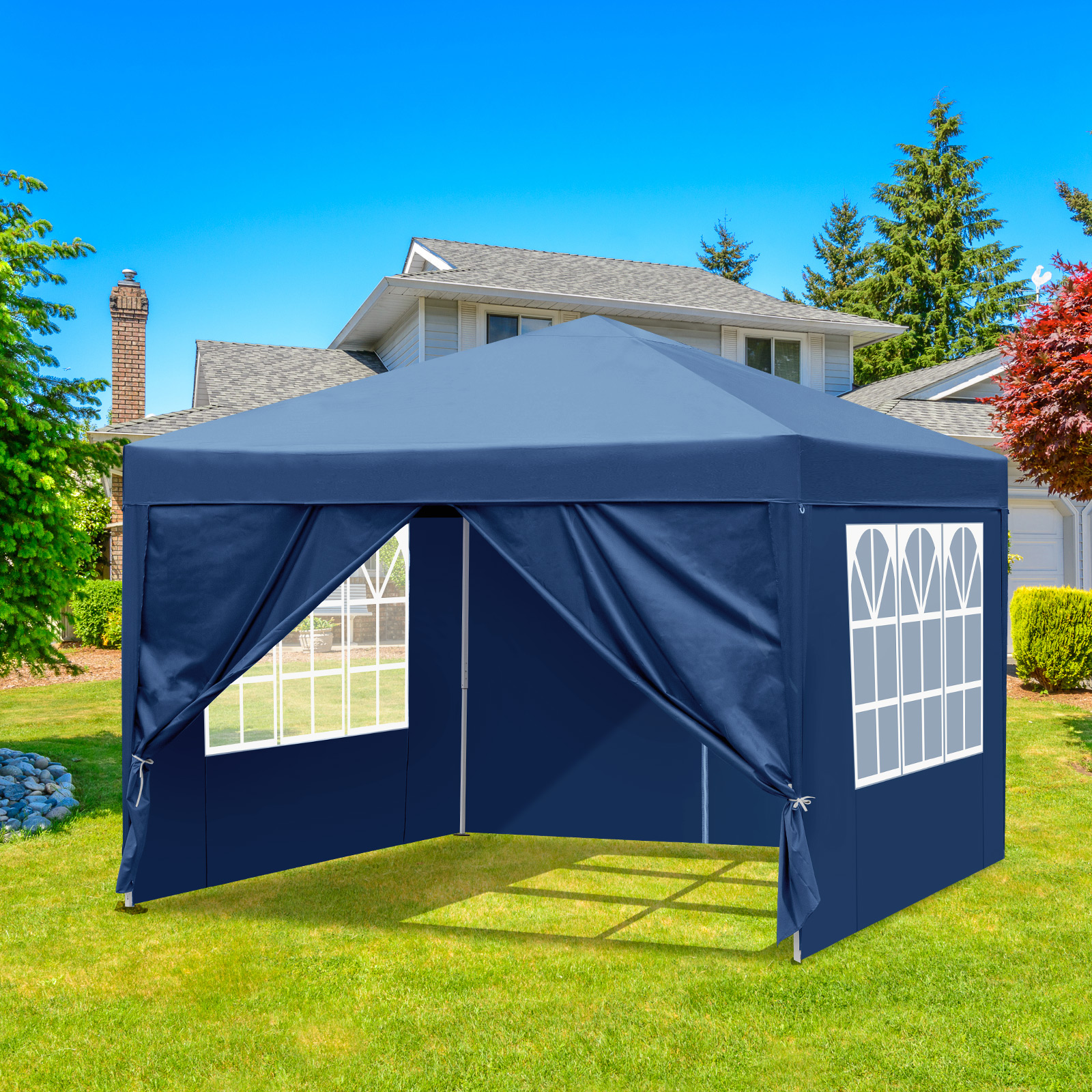 Pavillon Faltpavillon 2x2m3x3m3x4m3x6m3x9m Pop Up Partyzelt UV-Schutz 50 DE