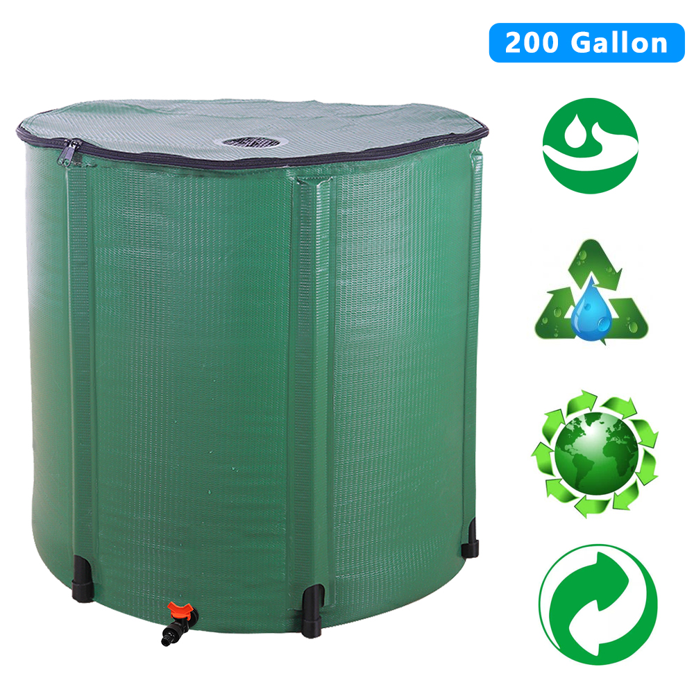 Rainwater Tank Water Butt Container Garden Collector Collapsible 250L-380L-750L
