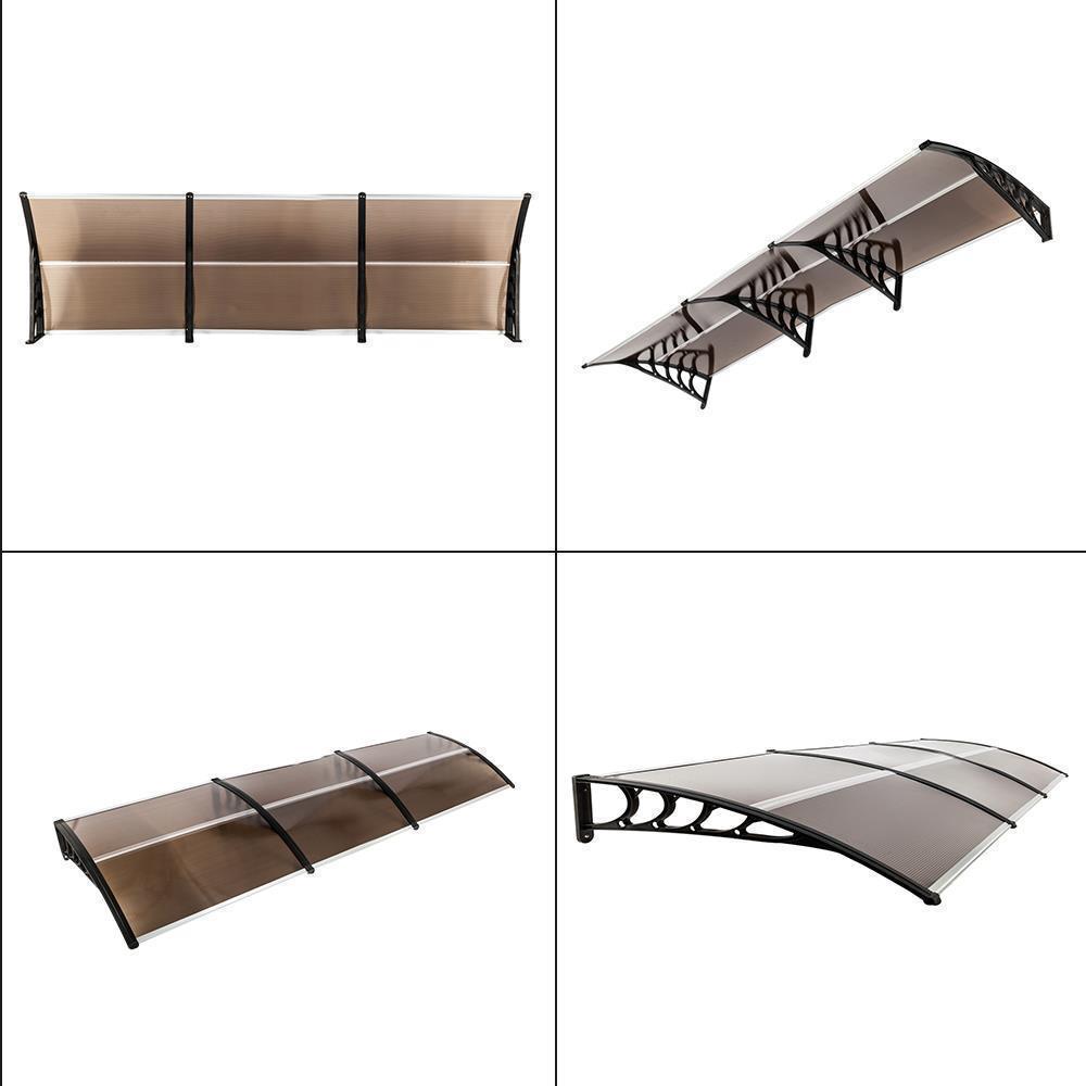 Patio Door Awning Outdoor Front Porch Rain Cover Shelter Canopy Window Sun Shade - Picture 46 of 57