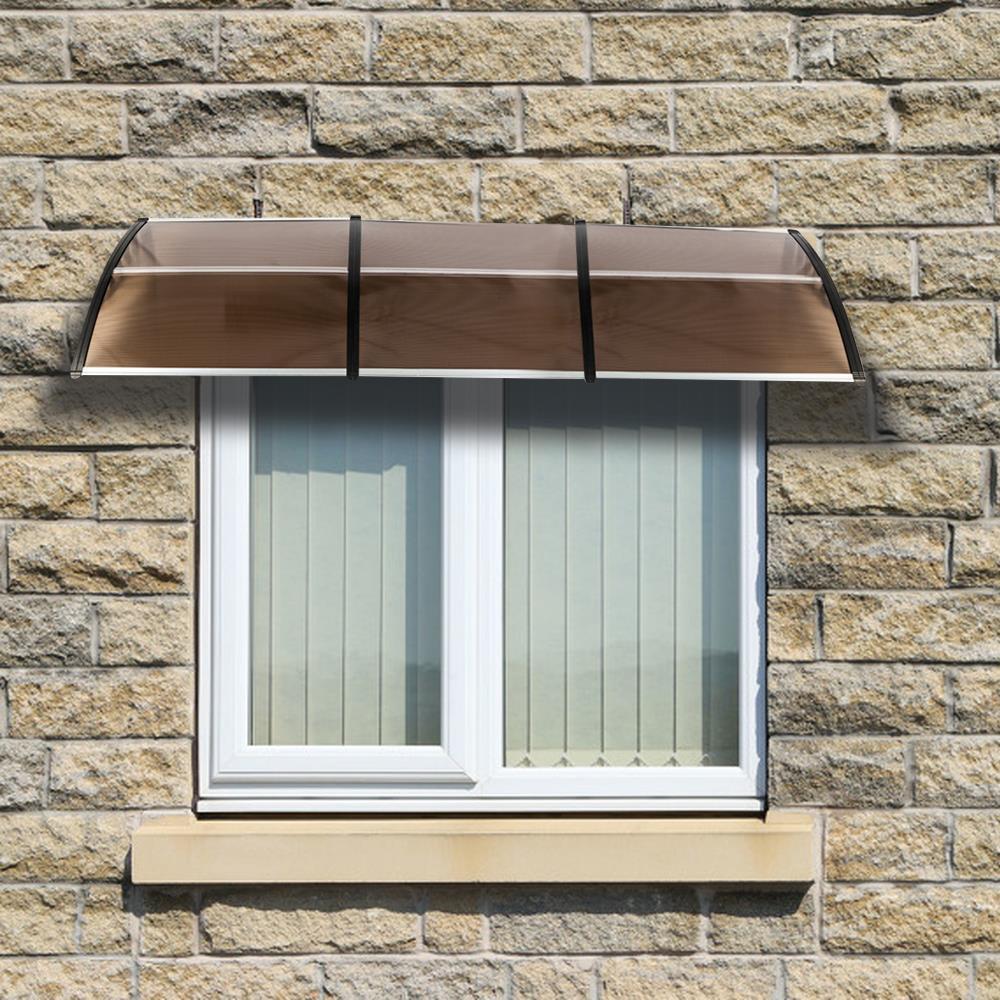 Patio Door Awning Outdoor Front Porch Rain Cover Shelter Canopy Window Sun Shade - Picture 44 of 57