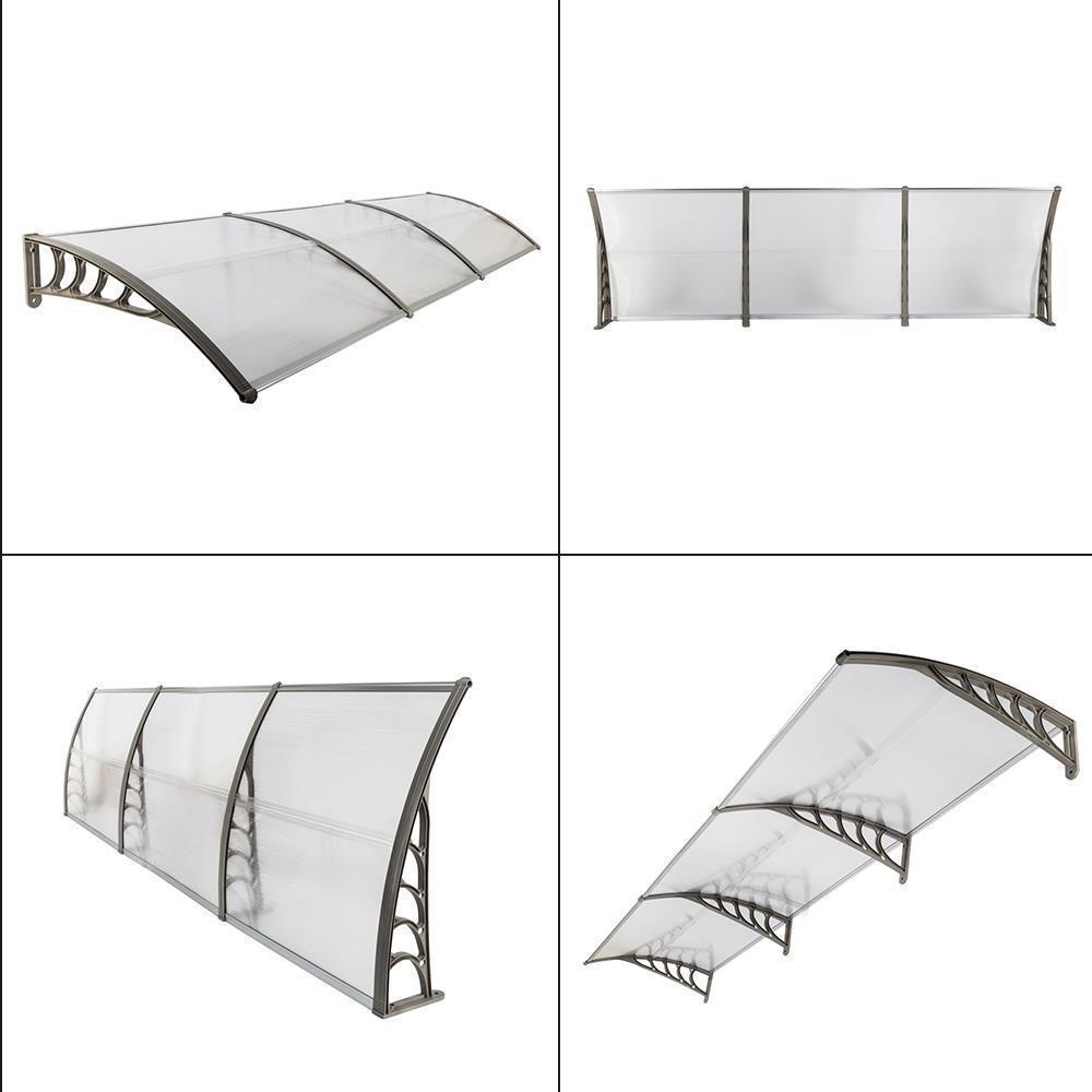 Patio Door Awning Outdoor Front Porch Rain Cover Shelter Canopy Window Sun Shade - Picture 42 of 57