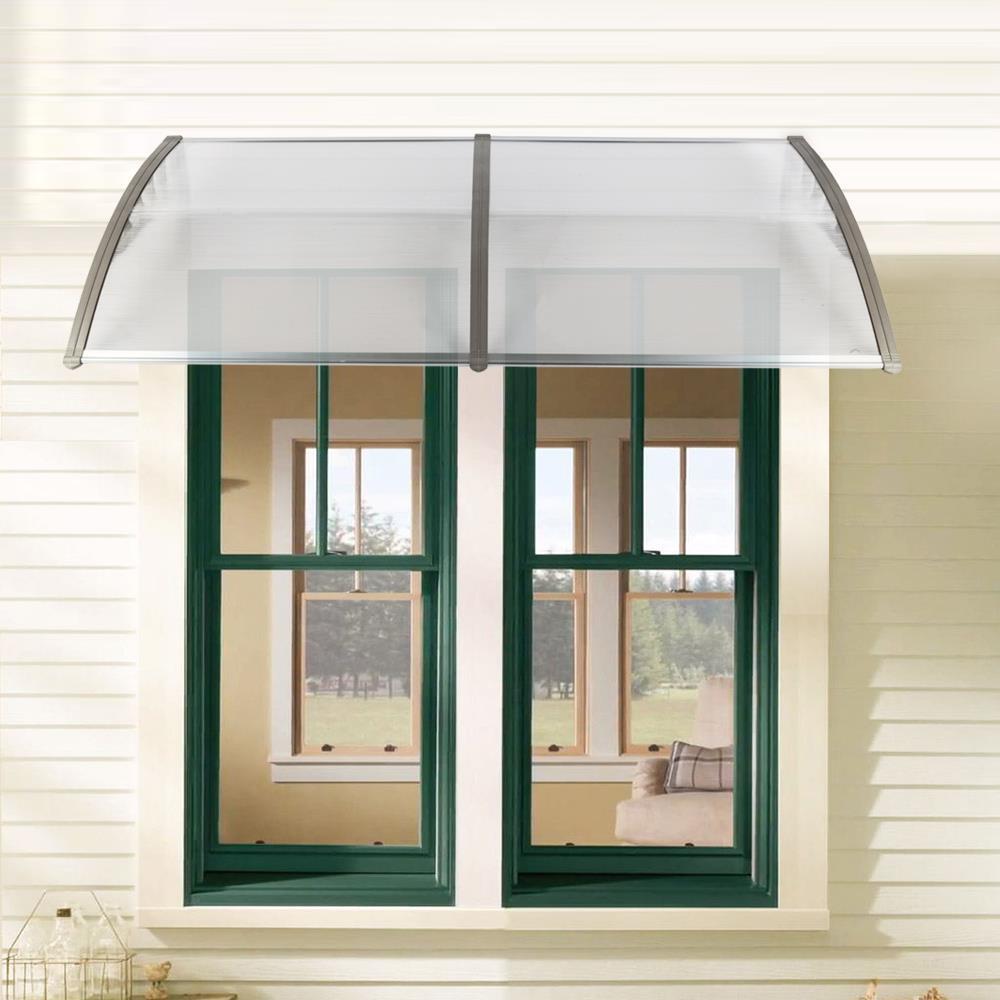 Patio Door Awning Outdoor Front Porch Rain Cover Shelter Canopy Window Sun Shade - Picture 54 of 57