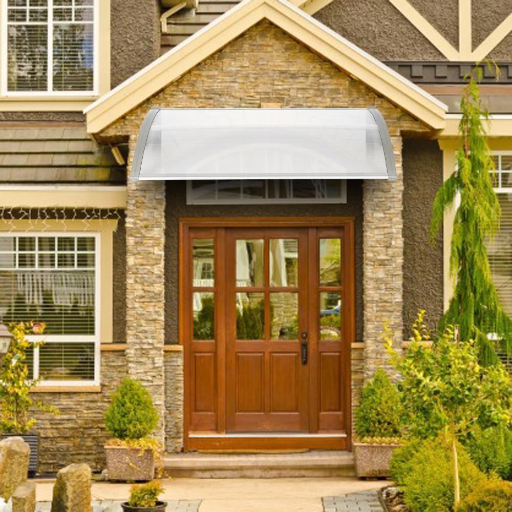 Patio Door Awning Outdoor Front Porch Rain Cover Shelter Canopy Window Sun Shade - Picture 27 of 57