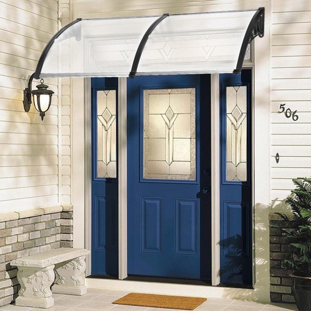 Patio Door Awning Outdoor Front Porch Rain Cover Shelter Canopy Window Sun Shade - Picture 12 of 57