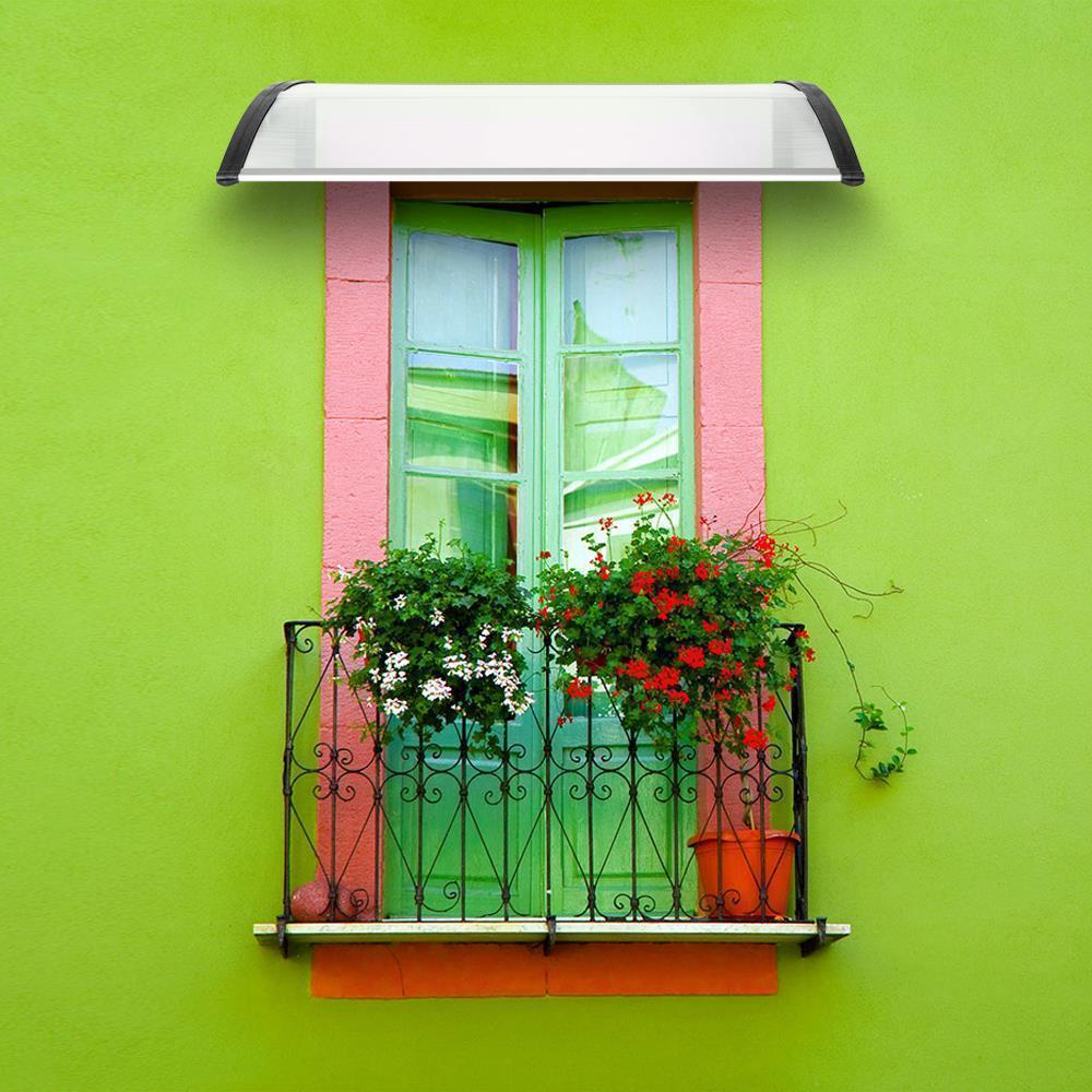 Patio Door Awning Outdoor Front Porch Rain Cover Shelter Canopy Window Sun Shade - Picture 7 of 57
