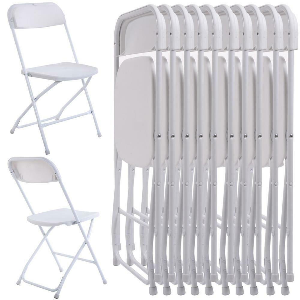 (5 to 25 PACK) Folding Plastic Stackable Chairs for Home Office Wedding Party - Picture 25 of 30