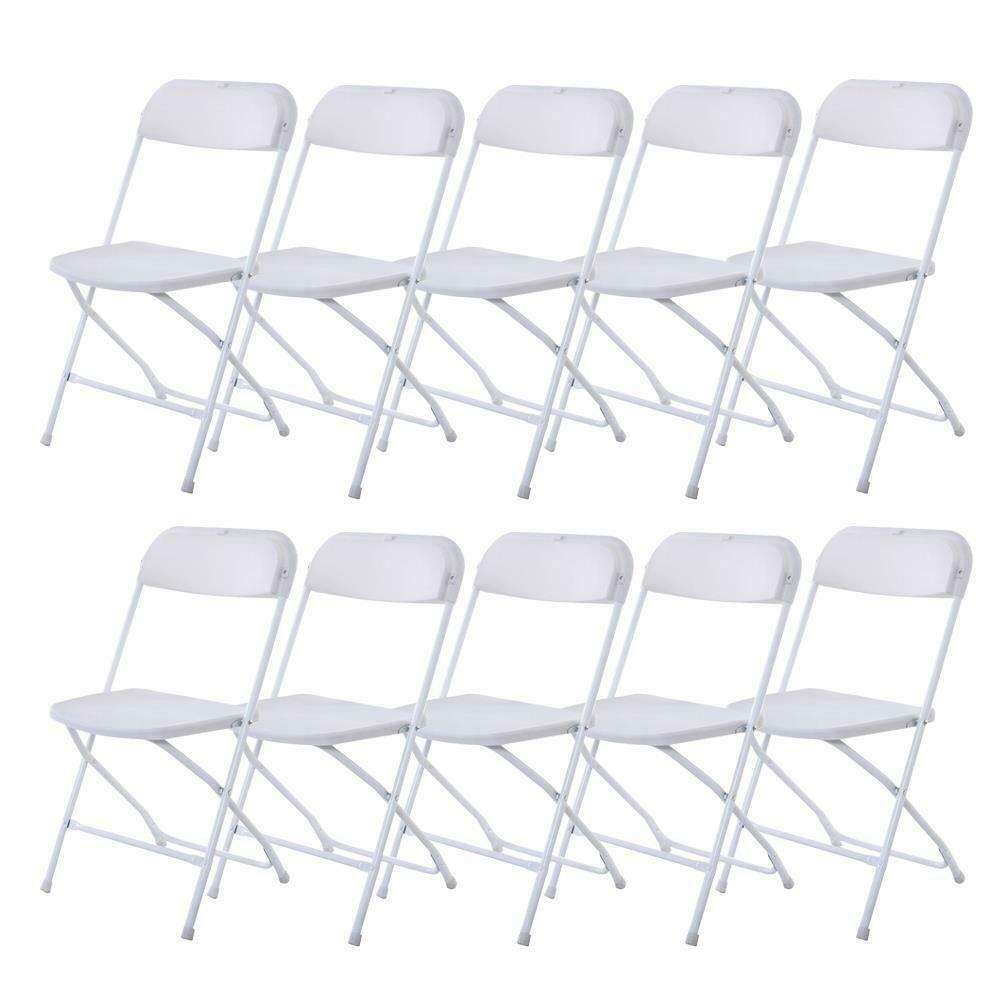 (5 to 25 PACK) Folding Plastic Stackable Chairs for Home Office Wedding Party - Picture 24 of 30