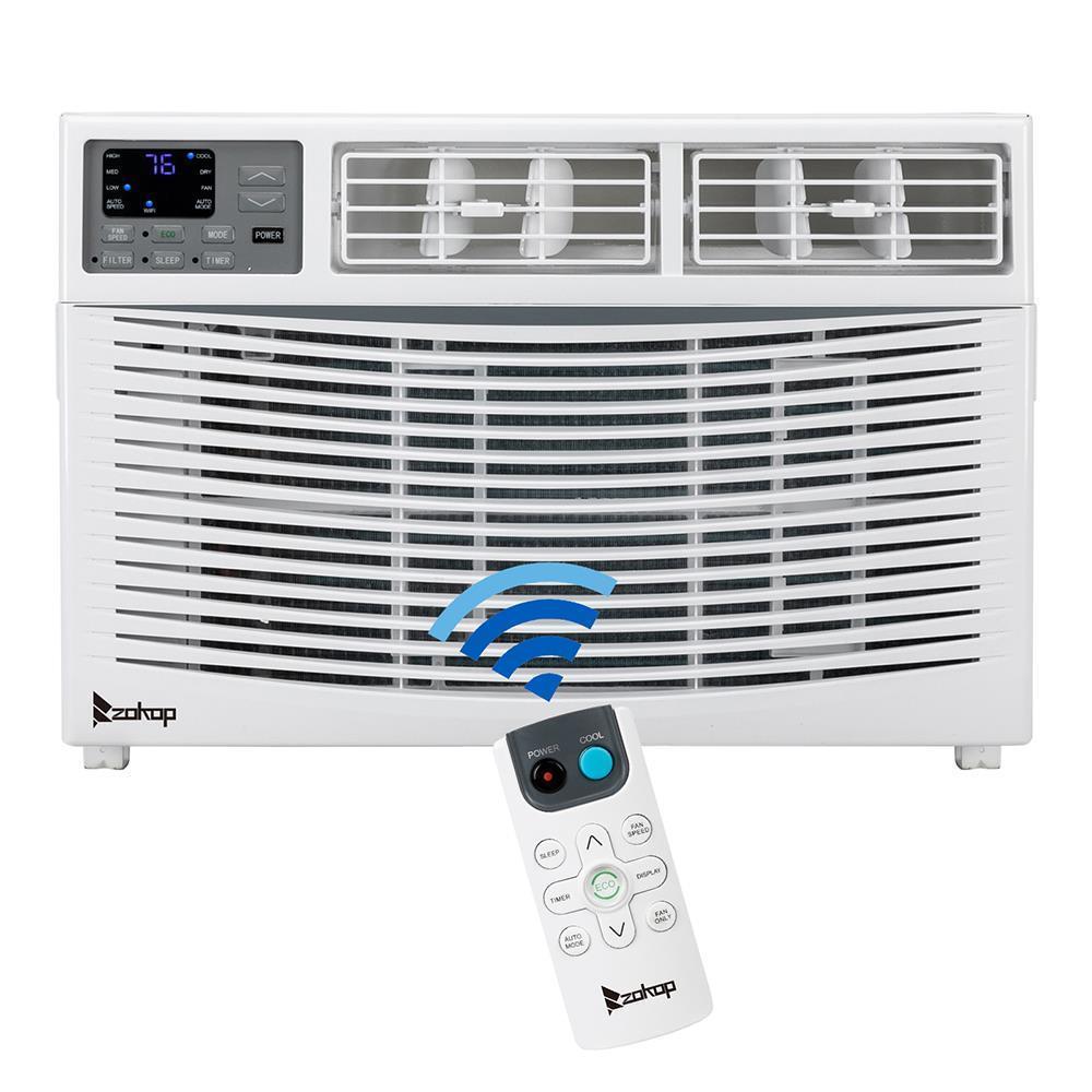 Zokop 3 Speed 8000 BTU – 14000 BTU Window Air Conditioner AC Unit Remote Control