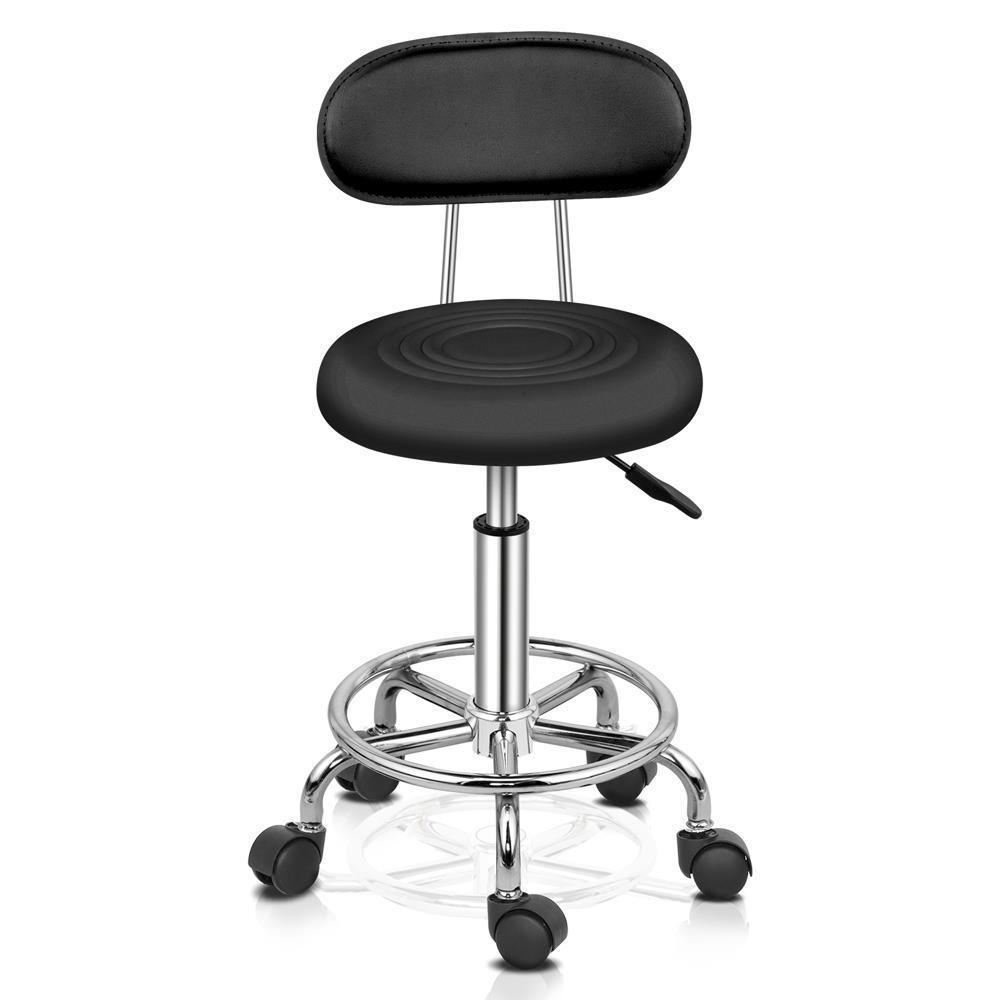 Rollhocker Arbeitshocker Drehhocker Hocker mit Lehne Praxishocker Mehrere Stile - Bild 20 von 46