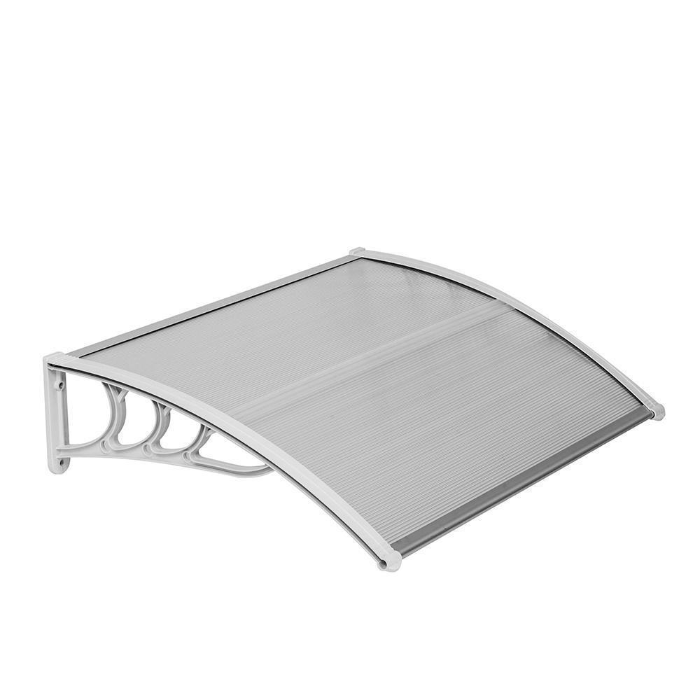40x120"/80"/40"/32" Window Canopy Awning Polycarbonate Front Door Patio Decor - Picture 21 of 25