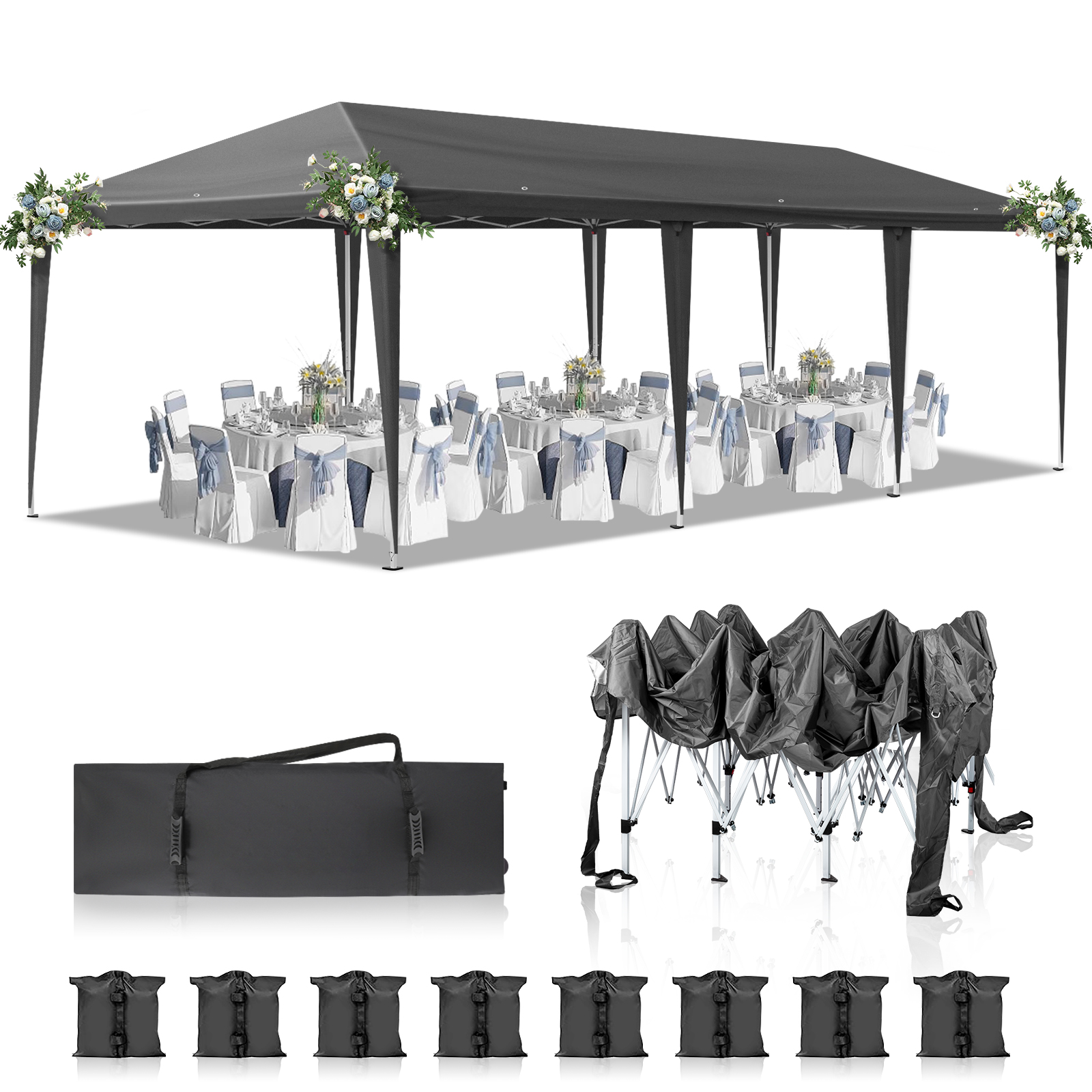 Tent Waterproof Outdoor Wedding Party & Bag On Wheels