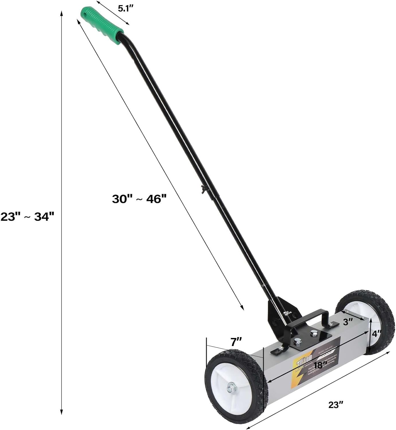 18" 36" Magnetic Warehouse Sweeper Pickup Tool for Nail Needle Screw Collection - Picture 17 of 17