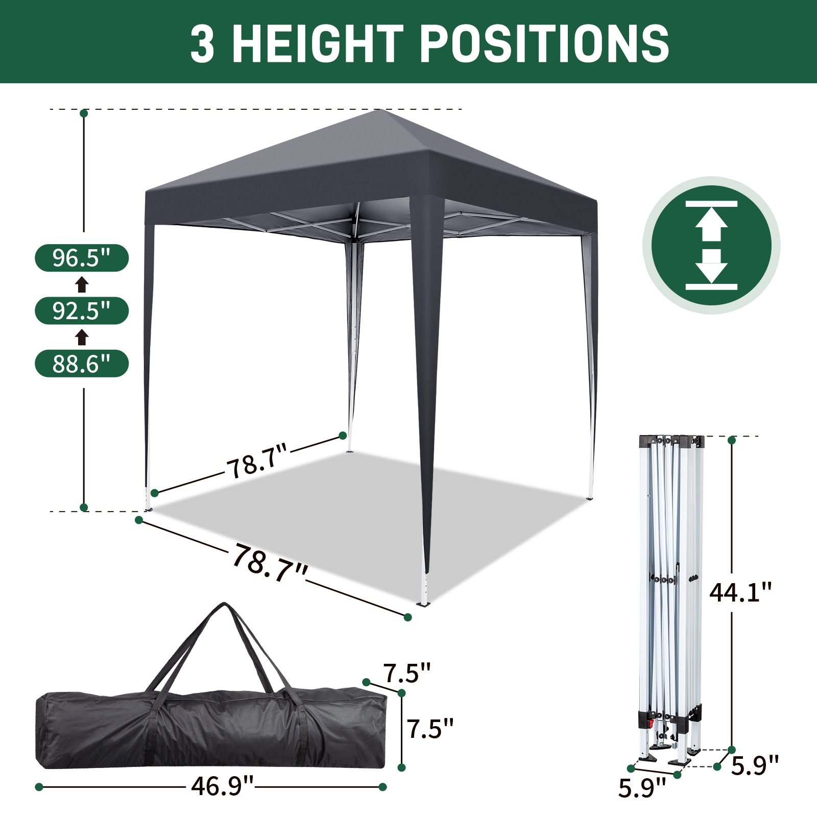 Pavillon 2x23x33x63x9m Faltpavillon Pop Up Partyzelt Gartenzelt UV Schutz DE