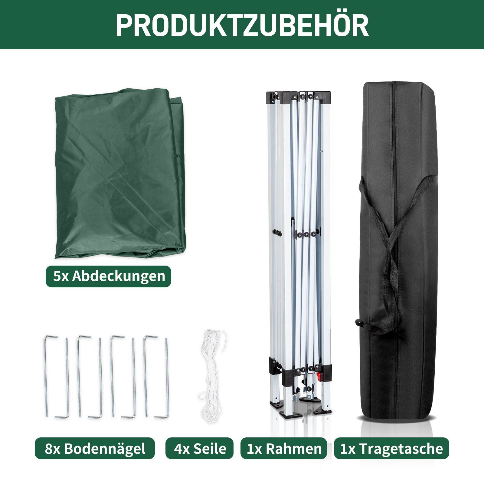 Pavillon 2x2m/3x3m/3x6m Faltpavillon Wasserdicht Partyzelt Gartenzelt UV Schutz - Bild 69 von 151